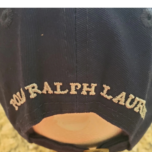 POLO RALPH LAUREN LIMITED VARSITY POLO BEAR 🐻 LOGO NAVY CAP HAT OSFA $49 NWT - Picture 7 of 9